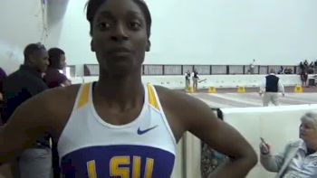 Kimberlyn Duncan after 200 victory at 2012 Texas AM LSU Dual