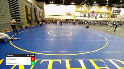 149A lbs Rr Rnd 3 - Jesse Vasquez, Arizona State vs Finn Solomon, Pitt