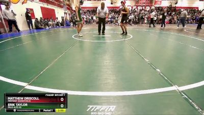 132 lbs Champ. Round 1 - Erik Taylor, Palo Alto Hs vs Matthew Driscoll, Fremont (Sunnyvale)