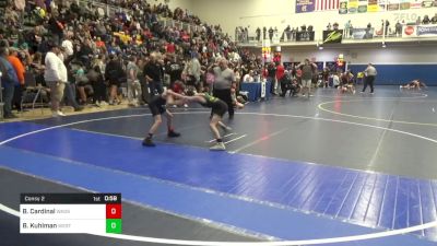 66 lbs Consy 2 - Brock Cardinal, Wadsworth vs Brayden Kuhlman, Westshore