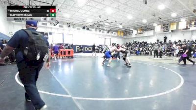 215 lbs Cons. Round 1 - Matthew Casas, Beaumont vs Miguel Gomez, Hillcrest