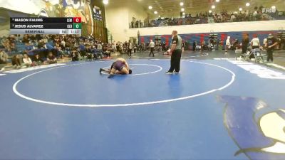 157 lbs Semifinal - Jesus Alvarez, Caldwell vs Mason Faling, Lewiston