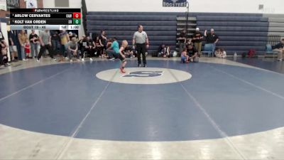 40 lbs Semifinal - Kolt Van Orden, Shootbox Rigby vs Arlow Cervantes, Ontario Animals Wrestling
