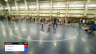 82 lbs Quarterfinal - Hunter Leavitt, Champions Wrestling Club vs Carrson Gleave, Cyprus