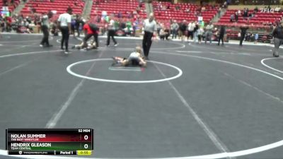 55 lbs Quarterfinal - Hendrix Gleason, TEAM CENTRAL vs Nolan Summer, The Best Wrestler