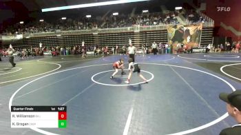 98 lbs Quarterfinal - Rowen Williamson, Billings WC vs Kellan Grogan, Casper WC