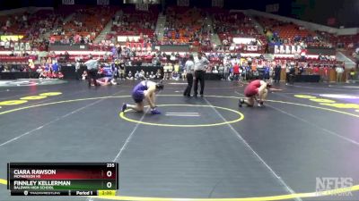 235 lbs Quarterfinal - Finnley Kellerman, Baldwin High School vs Ciara Rawson, McPherson HS