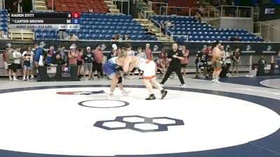 215 lbs Cons. Quarters - Kaden Stitt, Iowa vs Carter Brown, Missouri