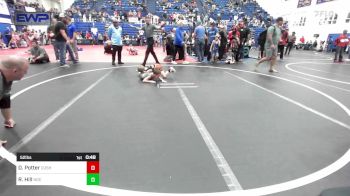 52 lbs Round Of 16 - Denver Potter, Cushing vs Ryder Hill, Norman Grappling Club