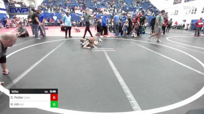 52 lbs Round Of 16 - Denver Potter, Cushing vs Ryder Hill, Norman Grappling Club