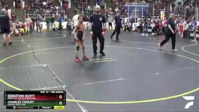 57 lbs Cons. Semi - Sebastian Scott, Reed City Youth Wrestling vs Charles Cooley, Gobles Youth WC