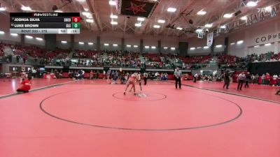 175 lbs Cons. Round 1 - Joshua Silva, Socorro vs Luke Brown, Southlake Carroll