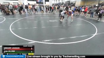 195 lbs Champ. Round 1 - Kain Killmer, IA vs Gregory Johnson, IN