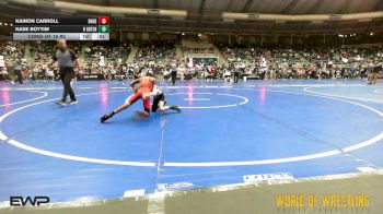 55 lbs Consi Of 16 #2 - Kainon Carroll, Team Donahoe vs Kase Boytim, Hutchy Hammers