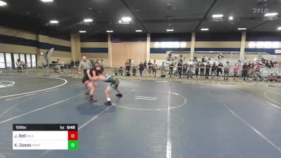 150 lbs Consi Of 4 - Jacob Bell, Inland Elite WC vs Keegan Goeas, Grapplers HI