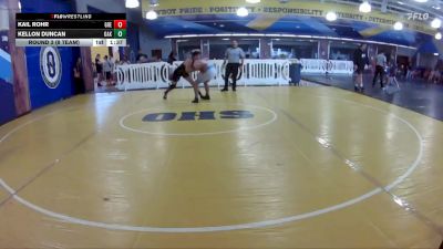 157 lbs Round 3 (8 Team) - Kellon Duncan, Oakleaf WC vs Kail Rohr, Greasers