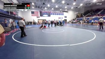 189 lbs 3rd Place Match - Jackson Morgan, Dean Morgan vs Clayton Caturia, Clear Creek Middle School