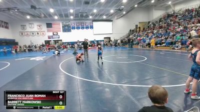 67 lbs Quarterfinal - Francisco Juan Roman, Riverton USA Wrestling vs Barrett Markowski, Eastside United