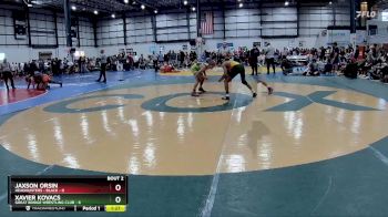 113 lbs Round 2 (3 Team) - Xavier Kovacs, GREAT BRIDGE WRESTLING CLUB vs Jaxson Orsin, HEADHUNTERS - BLACK