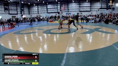 113 lbs Round 2 (3 Team) - Xavier Kovacs, GREAT BRIDGE WRESTLING CLUB vs Jaxson Orsin, HEADHUNTERS - BLACK