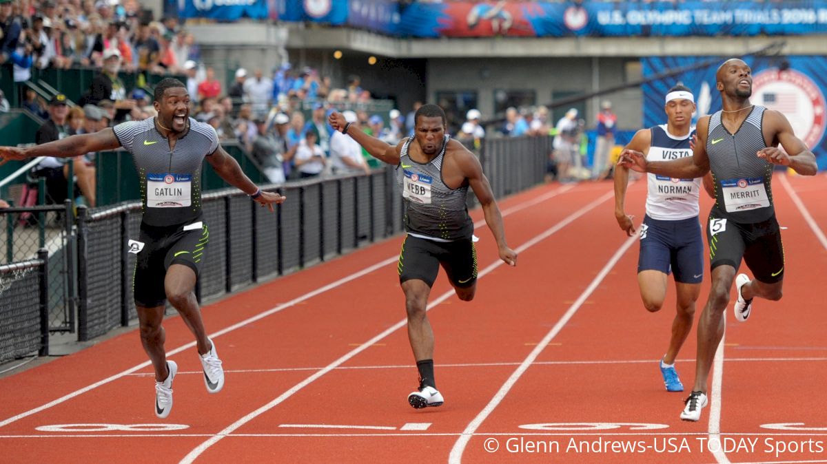 Justin Gatlin Out-Leans LaShawn Merritt for 200m Olympic Trials Victory