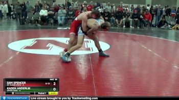 133 lbs Quarters & 1st Wb (16 Team) - Sam Spencer, St. Cloud State vs Kaden Anderlik, Upper Iowa