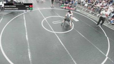 120 lbs Champ. Round 1 - Gianni Flores, John W. North High School vs Brandon Flores, Cypress High School