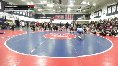 146 lbs Quarterfinal - Ethan Ezra, Beverly Hills vs Jason Martinez, Valencia