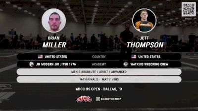 Brian Miller vs Jett Thompson 2024 ADCC Dallas Open at the USA Fit Games