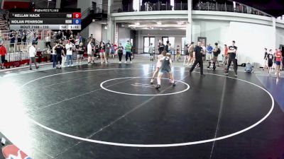 110 lbs Cons. Semis - Kellan Hack, Frankfort Gladiator Wrestling vs Nolan Pehrson, Nebraska