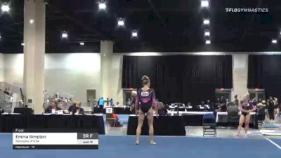 Emma Simpton - Floor, Metroplex #1234 - 2021 USA Gymnastics Development Program National Championships