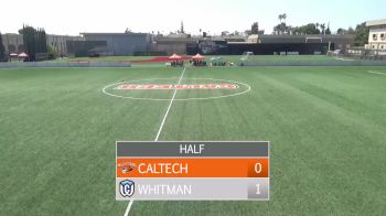 Replay: Whitman vs Caltech | Aug 30 @ 2 PM