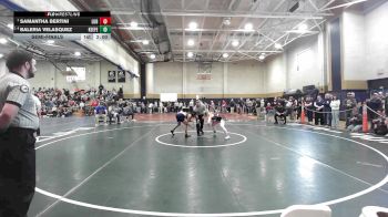 107 lbs Semifinal - Baleria Velasquez, Keefe Tech vs Samantha Bertini, Ludlow