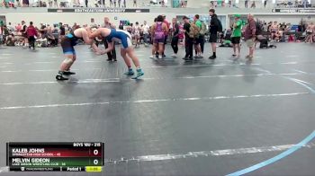 215 lbs Cons. Round 4 - Kaleb Johns, Springstead High School vs Melvin Gideon, Lake Gibson Wrestling Club