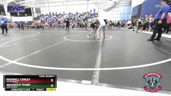 100 lbs Cons. Round 3 - Maxwell Corley, FH Jr Vikings vs Braddock Tharp, Linn County