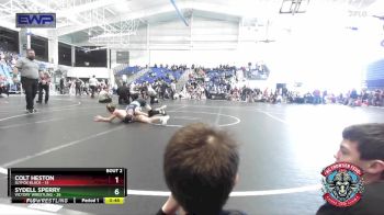 110 lbs Round 1 (4 Team) - Colt Heston, Slyfox Black vs Sydell Sperry, Victory Wrestling