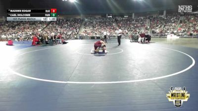 B3A-126 lbs 1st Place Match - Cael Holcomb, Pawhuska vs Madden Edgar, Blackwell
