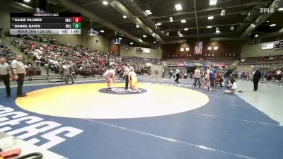 2A 285 lbs Quarterfinal - Daniel Gates, Millard vs Gaige Palmer, San Juan