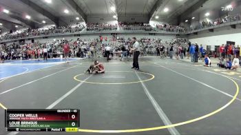 45 lbs Semifinal - Louie Bringus, Greater Heights Wrestling-AAA vs Cooper Wells, Windsor Youth Wrestling-A