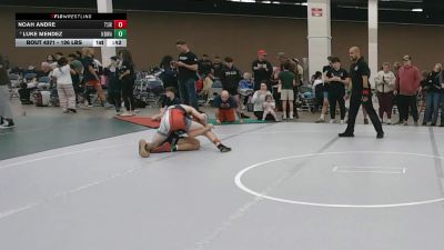 126 lbs Cons. Semis - Luke Mendez, North DeSoto Wrestling Academy vs Noah Andre, Texas Select Wrestling