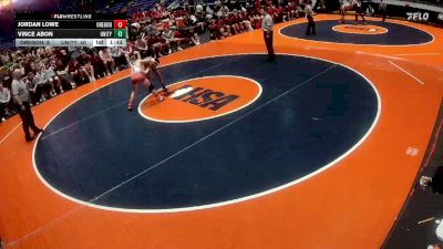 106 lbs Quarterfinals (8 Team) - Jordan Lowe, Oregon vs Vince Abon, Tolono (Unity)