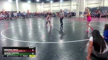 130 lbs Round 1 (8 Team) - Montana Tracy, Team Iowa Sunshine Smackdown vs Genesis Fuentes, Pink Predators