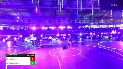 62 lbs Quarterfinal - Demetrius Lopez, Brighton WC vs Auben Sweeting, The Royal