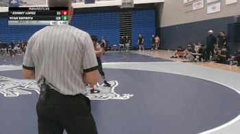 141 lbs Semifinal - Johnny Lopez, San Francisco State vs Ryan Espiritu, Colorado School Of Mines