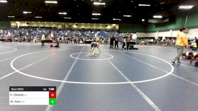 132 lbs Round Of 32 - Patrick OKeefe, NJ vs Mason Rohr, OH