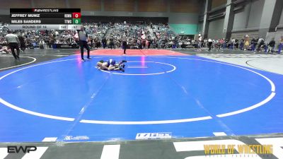 52 lbs Round Of 16 - Jeffrey Muniz, Red Star Wrestling Academy vs Miles Sanders, Team Tulsa Wrestling Club