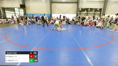 155 lbs Quarterfinal - Andrew Davis, Combat WC vs Asher Bacon, Mat Assassins Black