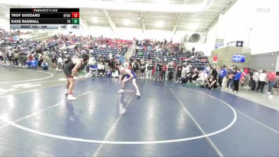 144 lbs Cons. Round 2 - Kase Radmall, Pleasant Grove vs Troy Goddard, Mountain View