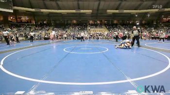 112 lbs Consi Of 8 #2 - Christian Lowe, Poteau Youth Wrestling Academy vs Brayson Gordon, Blaine County Grapplers