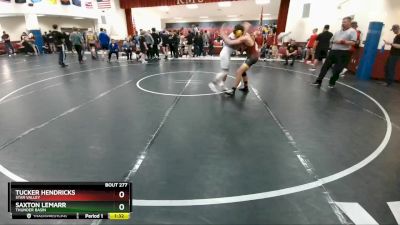 150 lbs Cons. Round 2 - Saxton Lemarr, Thunder Basin vs Tucker Hendricks, Star Valley